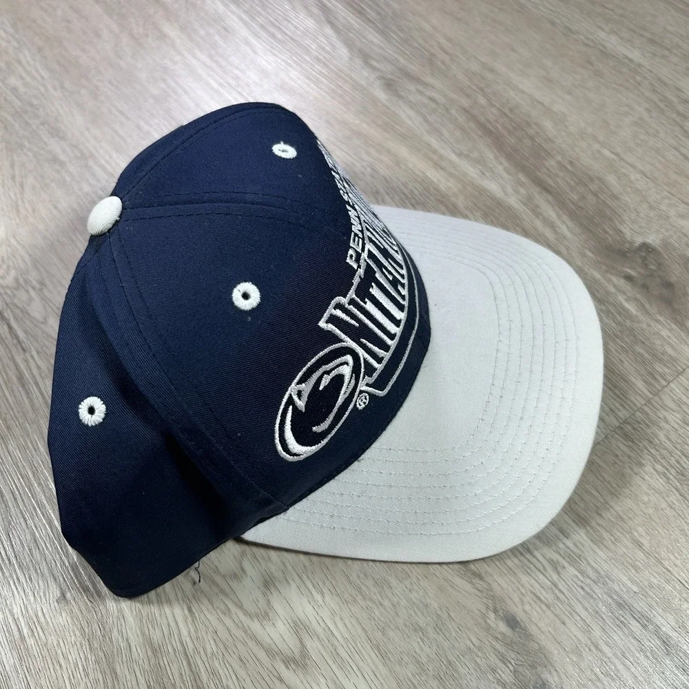 VTG Penn State Nittany Lions Snapback Hat College Signatures Blue Cap - Picture 7 of 8